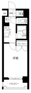 パレステュディオ日本橋東【3階】の間取り