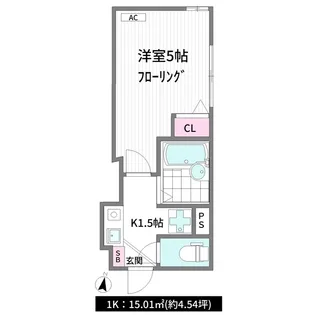 スマイラス新江古田【3階】の間取り