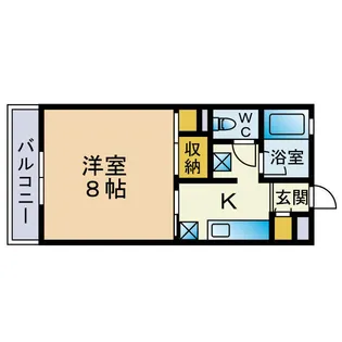 スリーMハイツ【3階】の間取り