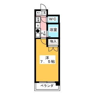 G1ビル本山II【2階】の間取り