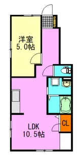 フラワーヒルズ2号館【1階】の間取り