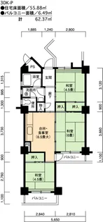 UR高座台【9階】の間取り