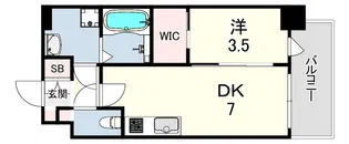 SDグランツ三宮イーストフロント【4階】の間取り
