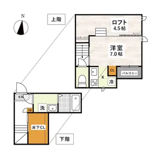 CB琴平アインス【1階】の間取り