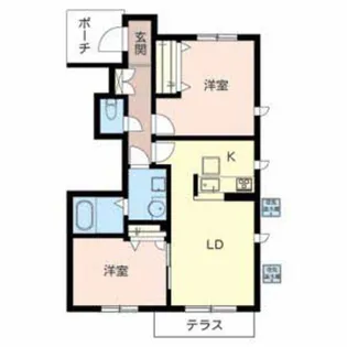ミーリス・I【1階】の間取り