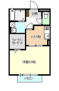 エクセレント諫早【2階】の間取り