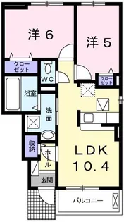 フェリア赤穂【1階】の間取り