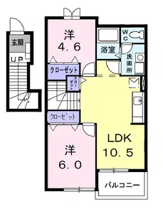 アメニティ ワン【2階】の間取り