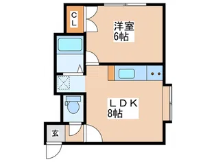 グレ-スハイム本町【2階】の間取り