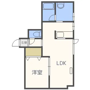 ウィングリバー【3階】の間取り