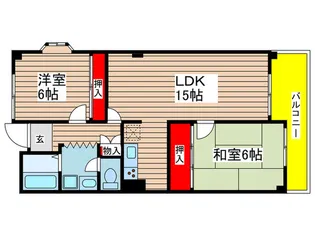 野並シャンテ【3階】の間取り