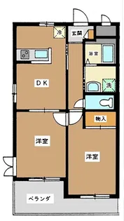 ハイムK2【2階】の間取り