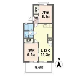 フォンテーヌ【1階】の間取り
