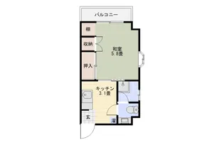 サニーレジデンスIII【5階】の間取り