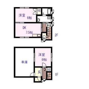 熊本県熊本市東区尾ノ上4【一戸建】の間取り