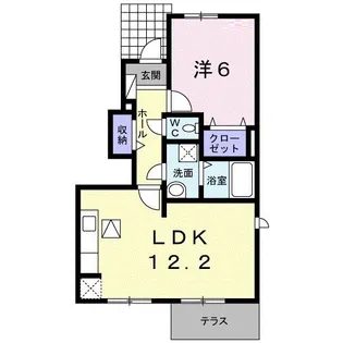 エリーヒルズ A【1階】の間取り