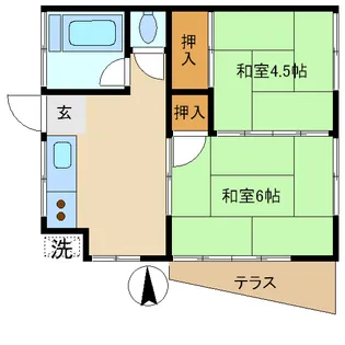 アテイ雑司ヶ谷【1階】の間取り