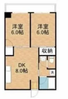 ローズコートききょう町【2階】の間取り
