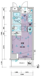 メインステージ飯田橋【9階】の間取り