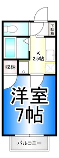 トレイン北堀【2階】の間取り
