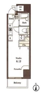 PATH中目黒uno【3階】の間取り