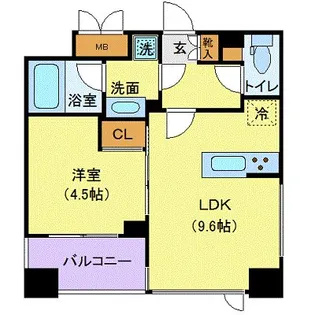 メゾンビスタ渋谷宇田川【4階】の間取り