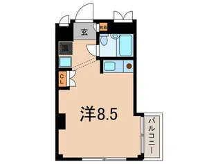 ヴィエント六甲【5階】の間取り