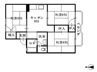 セジュール中野【2階】の間取り