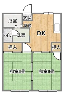 エステ東田【1階】の間取り