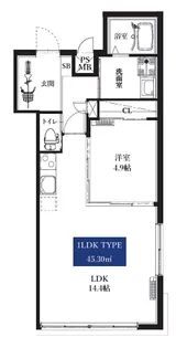 Reve×Terrace上杉【5階】の間取り