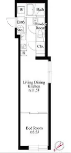 EDIT ebisu【2階】の間取り