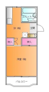 あこやハイツ【2階】の間取り