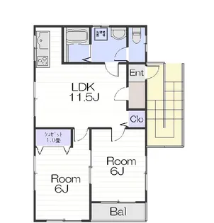 コンフレール【2階】の間取り