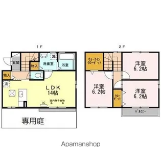 静岡県浜松市中央区初生町【一戸建】の間取り