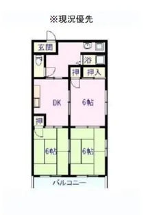 ゴールデンハイツIIB【3階】の間取り