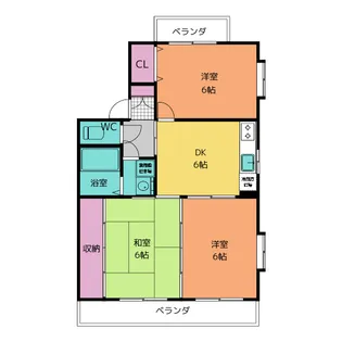 ア・ドリームKawasaki【2階】の間取り