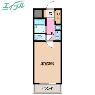 フラット立石(夏見)【4階】の間取り