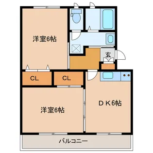静岡県浜松市中央区新橋町【マンション】の間取り