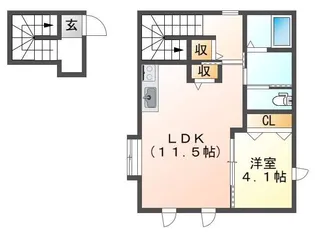 Rリトリート【2階】の間取り
