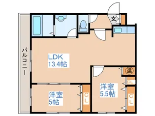 レイラ・ラ・セコンド【1階】の間取り