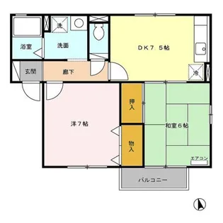 サニーホームズYAKENO【2階】の間取り