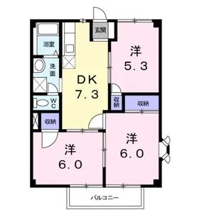 グリーンハイツ【1階】の間取り