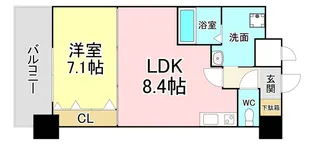 NO.65 クロッシングタワーORIENT BLD【19階】の間取り