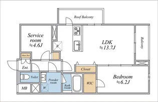SPコート興野【3階】の間取り