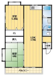 シャロームY【2階】の間取り