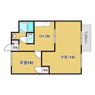 コンフォート松南【2階】の間取り