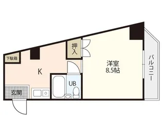 山市ビル【4階】の間取り