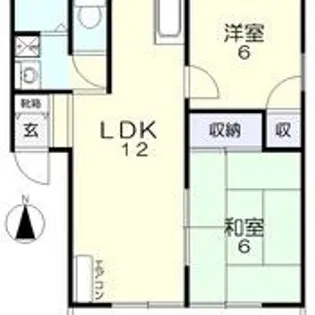 グリーンハイツA【1階】の間取り