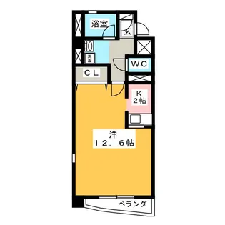 メゾン・ド・ミヤビ【6階】の間取り