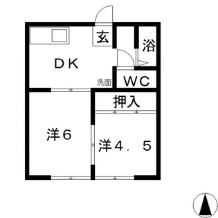 グリーンヒルズ A【2階】の間取り